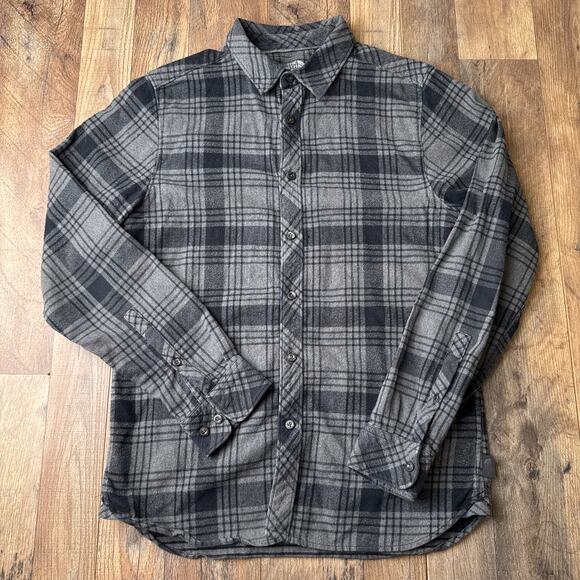 The North Face Arroyo Flannel Shirt Men's Medium‎ Gray Plaid Long Sleeve 6152 - Picture 1 of 14